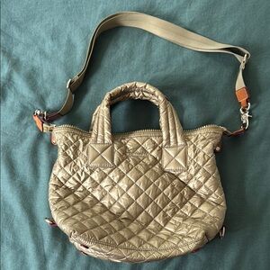 MZ Wallace Metallic Quilted Crossbody Bag